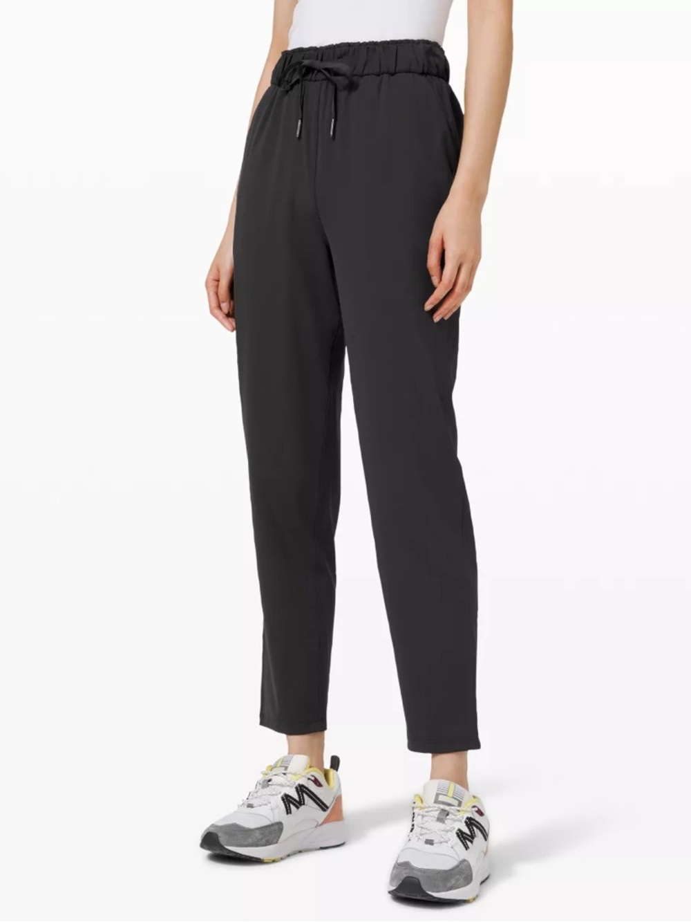 Lululemon Black Keep MovingPant  7/8 High Rise Sz 6